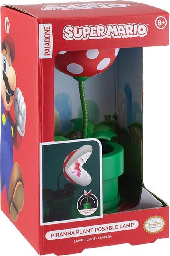 Paladone PALADONE Super Mario Lampka mini pirania (wysokość: 21,3 cm)