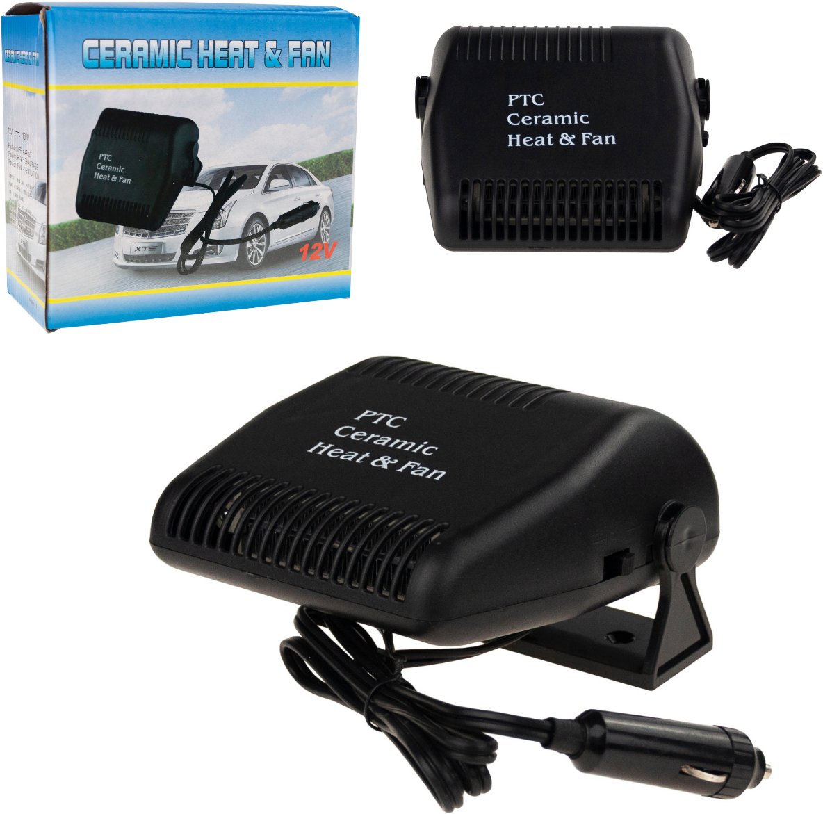 SM53 GRZEJNIK SAMOCHODOWY FARELKA NAGRZEWNICA 12V DMUCHAWA NA SZYBE ZAPALNICZKI