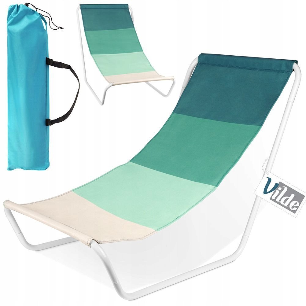 Leżak plażowy składany