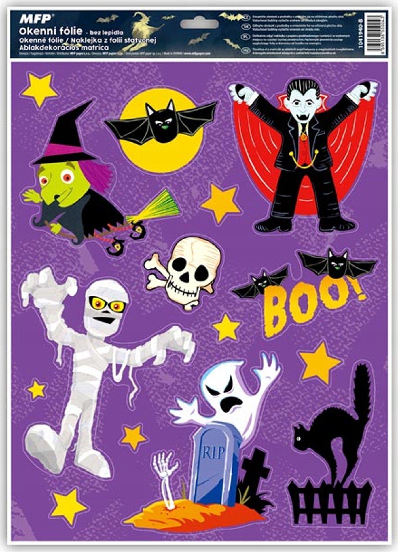 MFP paper naklejka halloween brokat HA001 30x42cm 1041940