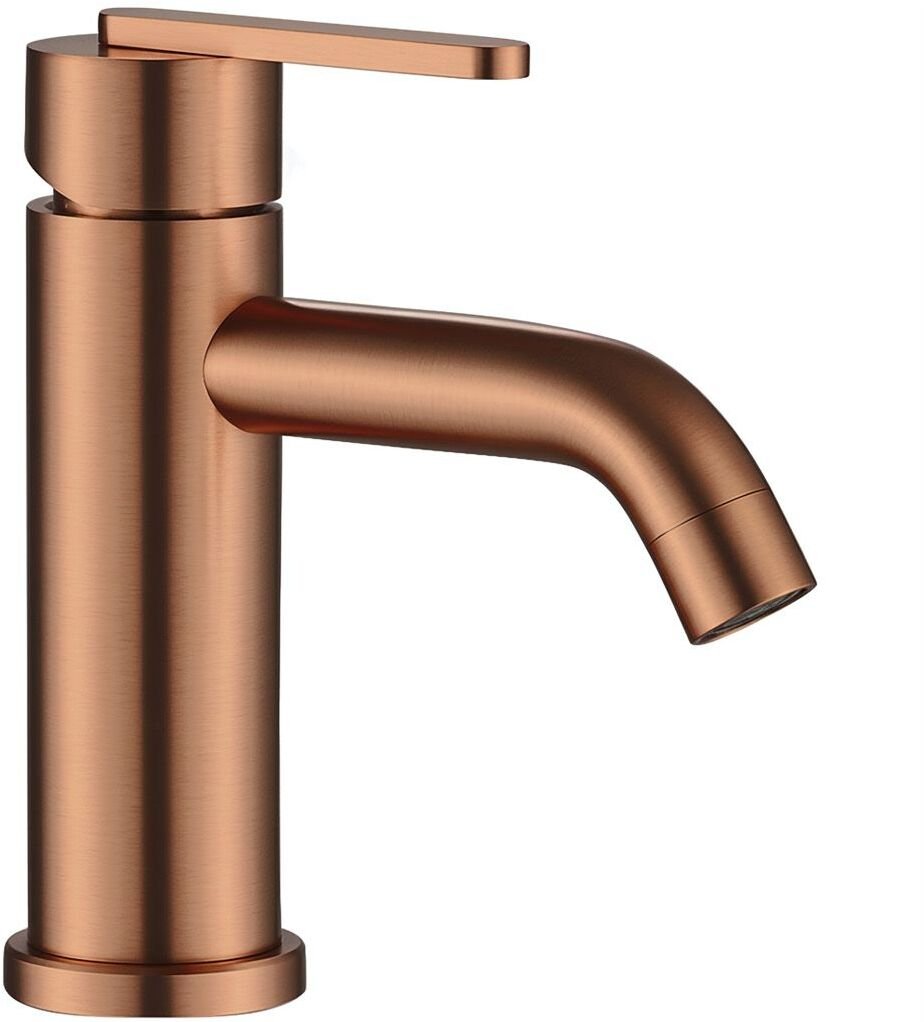 Bateria umywalkowa Rea Ontario Miedź Szczotkowana Niska