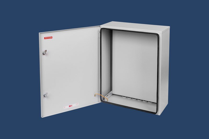 Karwasz Rozdzielnica n/t IP54 z płytą szara RH-4