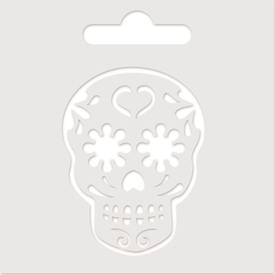 Aladine Szablon do pasty 3D 8x8 cm Czaszka