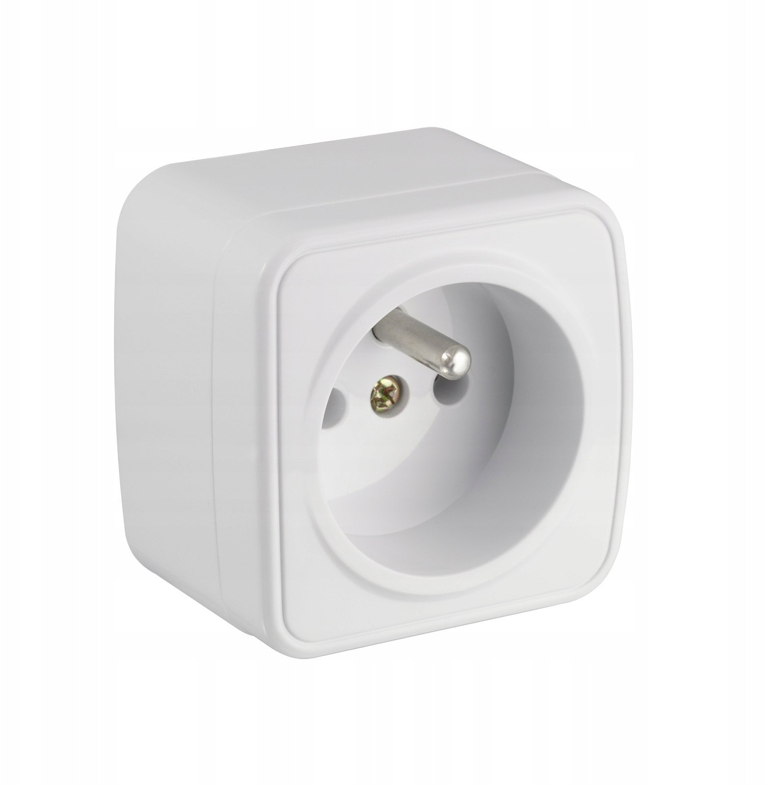 Gniazdo natynkowe pojedyncze GNBP250 2P+Z kolor biały 250V 16A