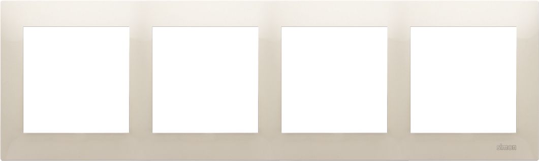 Kontakt-Simon Ramka 4-krotna 54 Premium do puszek karton-gips kremowy (DRK4/41)