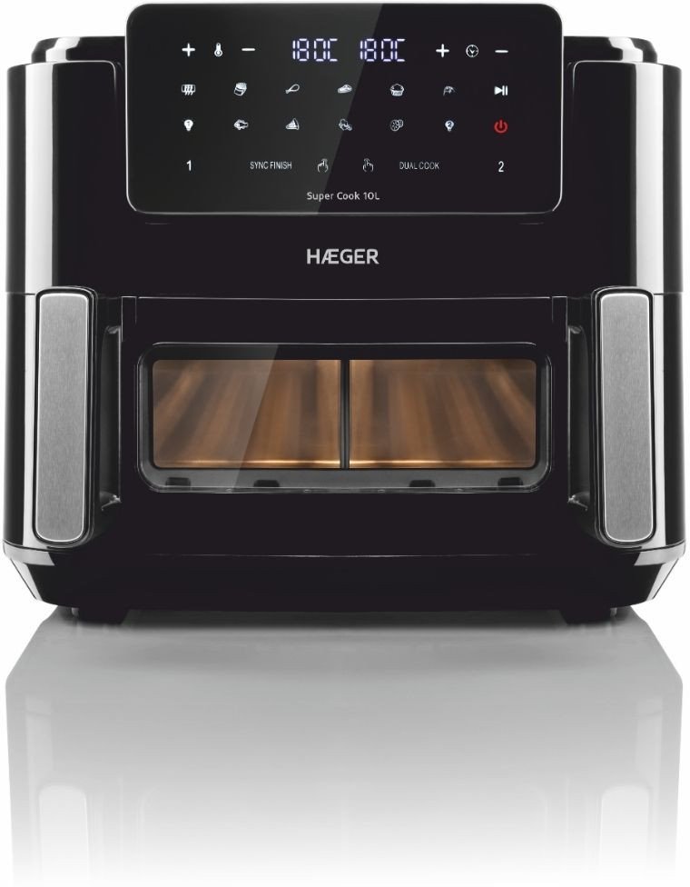 Haeger AF-D10.010A Super Cook Karsta gaisa cepsanas ierice 10L ( 2 x 5L ) 2600W