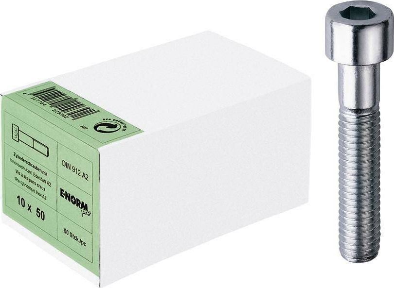 E-NORMpro DIN912, stal szlachet. A2, M10x60, opak.handl.E-NORMpro