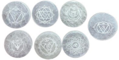 Płytka Selenitowa Zestaw - Czakra