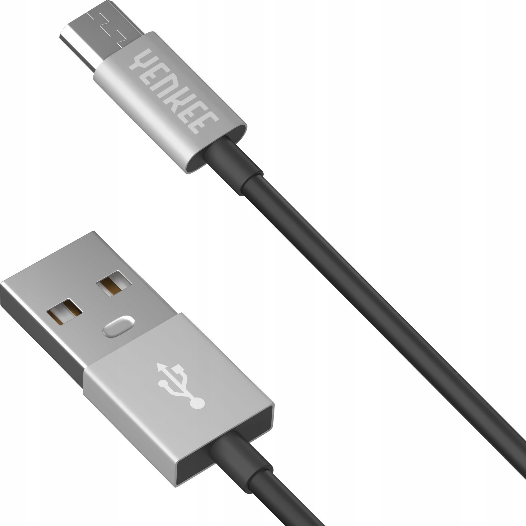 Kabel USB Yenkee USB-A - microUSB 2 m Srebrny (45013676)