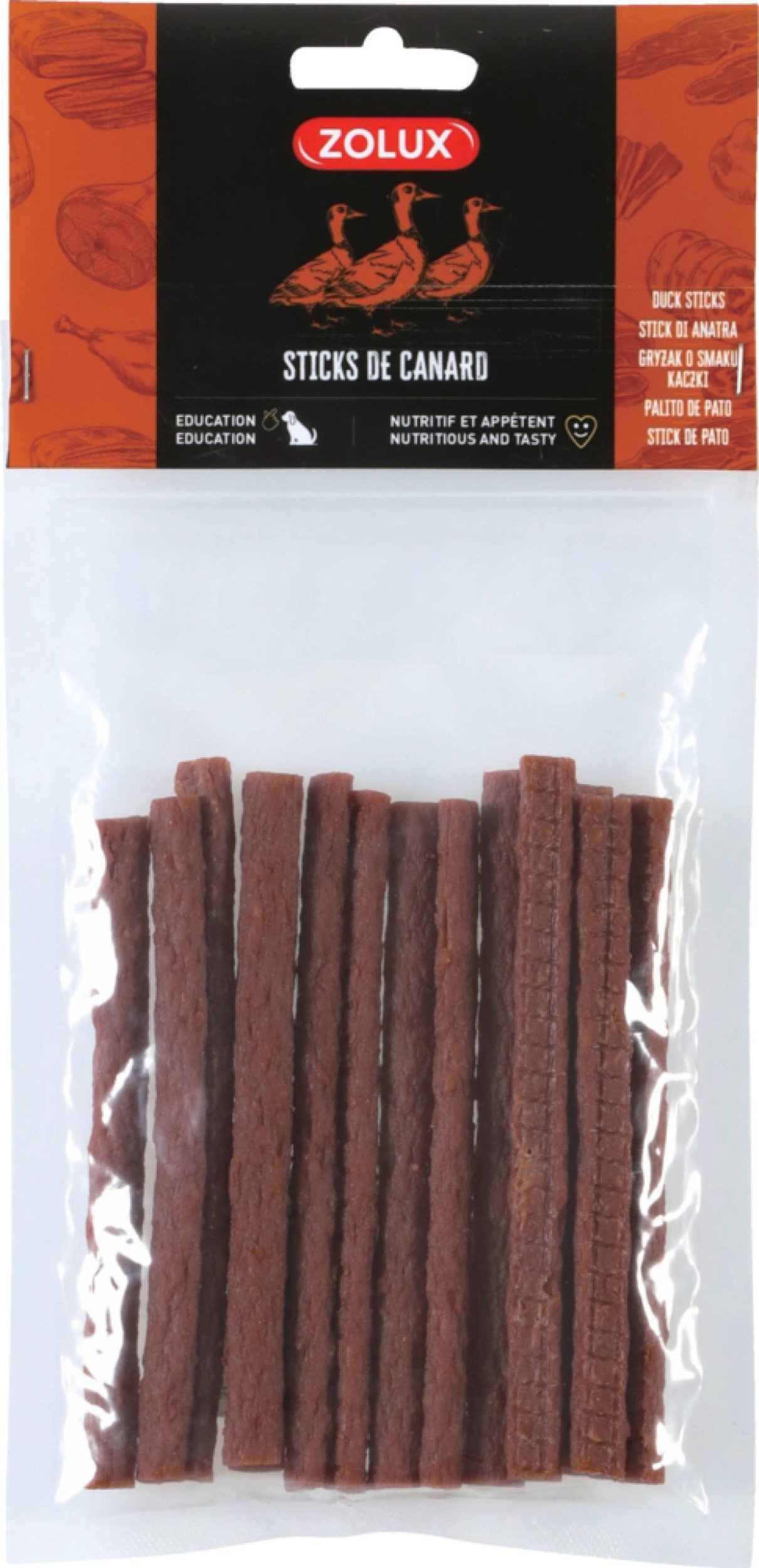 ZOLUX Przysmak naturalny dla psa Pałeczki z kaczki 100 g