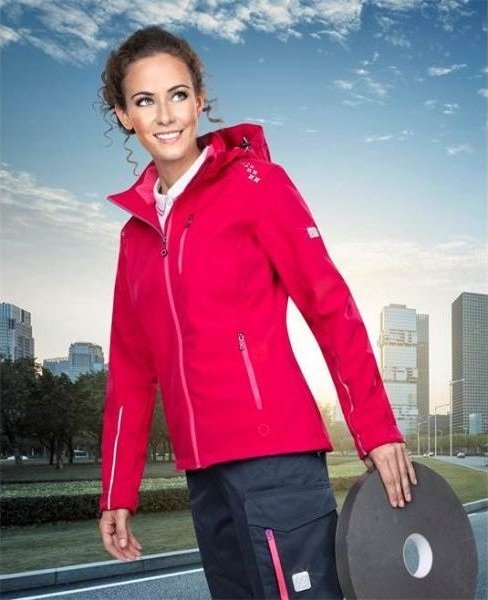 Ardon FLORET KURTKA DAMSKA Ardon - damska kurtka softshell z odpinanym kapturem - Czarno-turkusowy H6308 XS