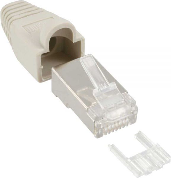 InLine Wtyczka RJ45 8P8C, szary 100 szt (74590)