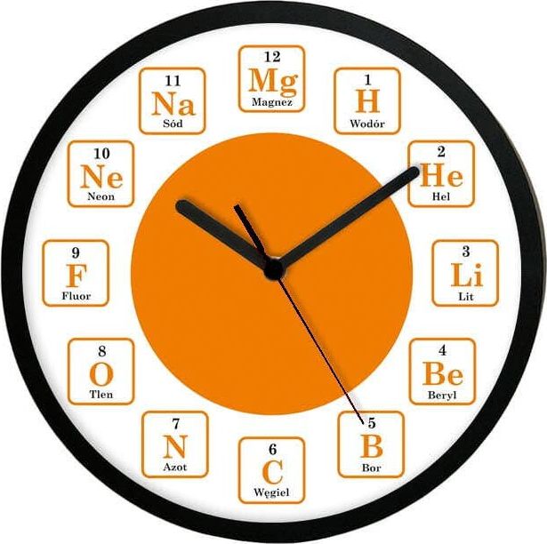 Atrix Zegar ścienny Atrix ATE2013CH2 BK dla chemika uniwersalny