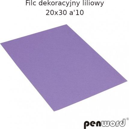 Polsirhurt Filc dekoracyjny liliowy 20x30cm 10szt