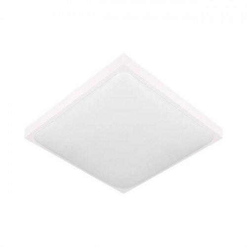 Lampa sufitowa V-TAC Plafon Luvo 2xE27 kwadratowy biały czujnik mikrofalowy