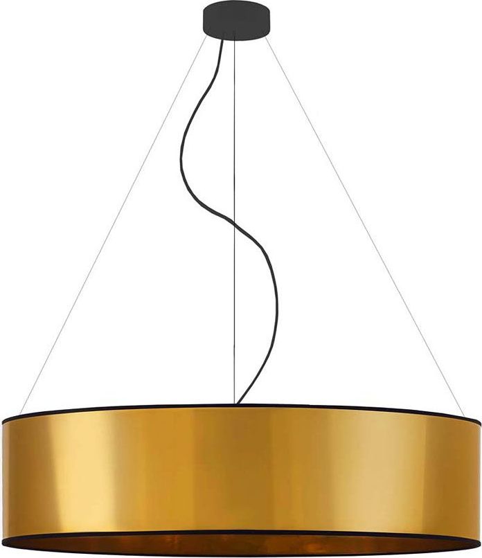 Lampa wisząca Lumes Złota lampa wisząca w stylu glamour 80 cm - EX325-Portona