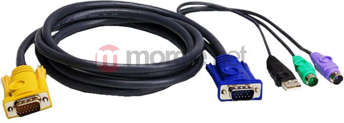 Aten Kable KVM, 1.8m, Czarny (2L5302UP)