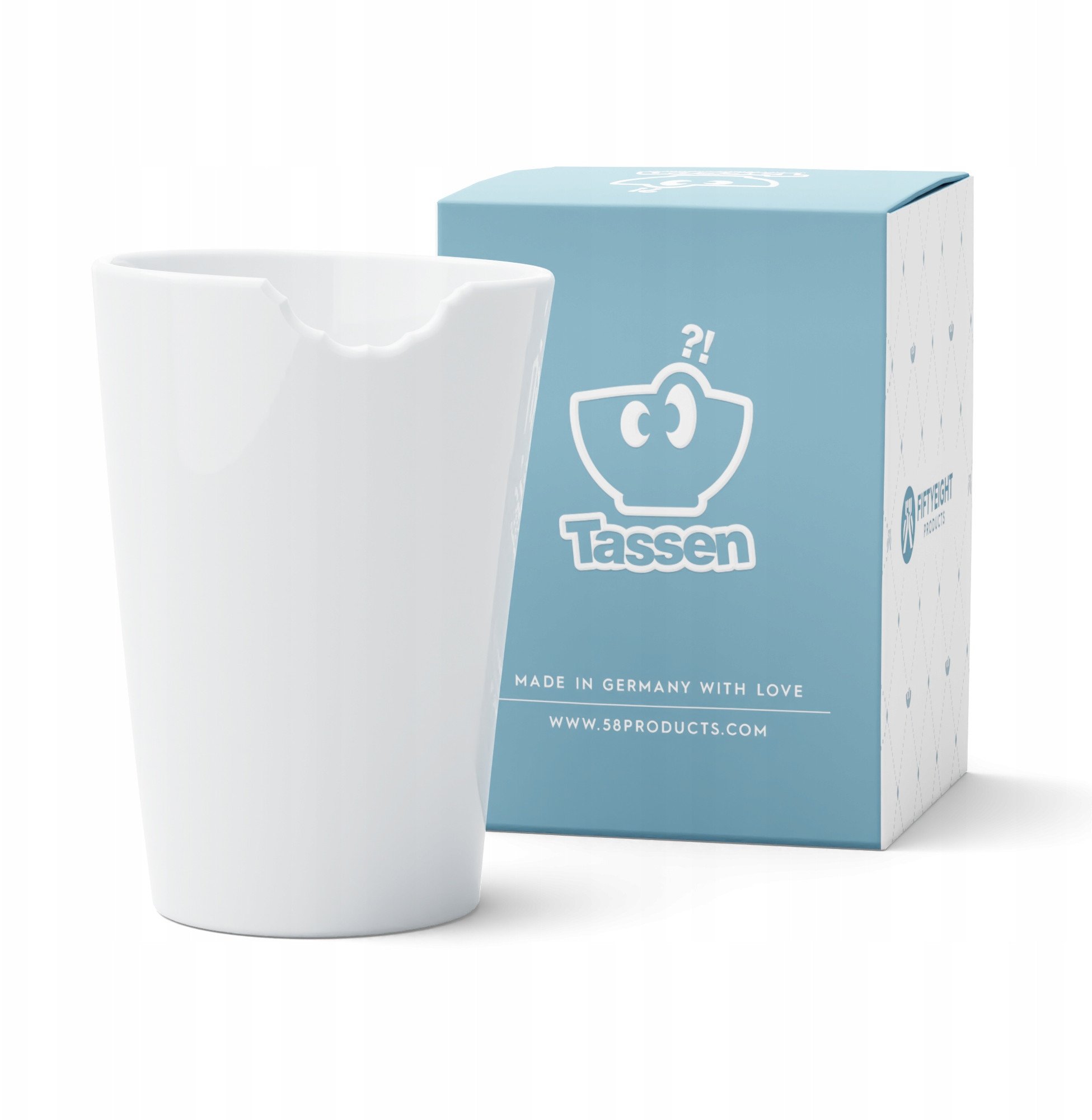 FIFTYEIGHT Becher mit Biss weiß