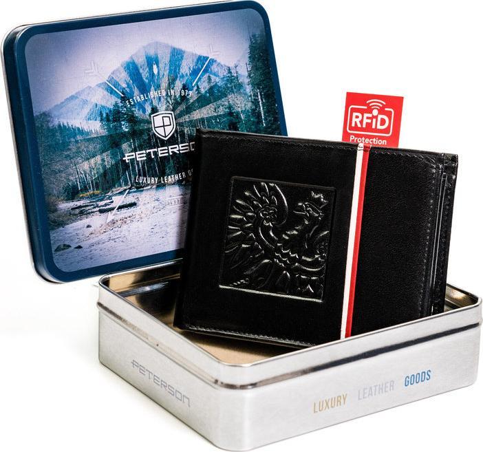 Peterson Skórzany portfel męski z ochroną kart RFID Peterson NoSize