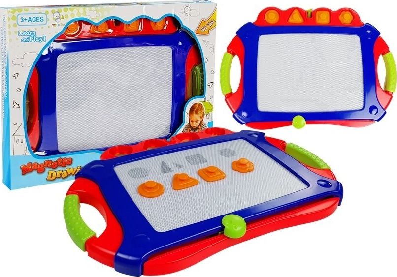 Lean Sport Import LEANToys Tablica Magnetyczna Znikopis Granatowy Pieczątki