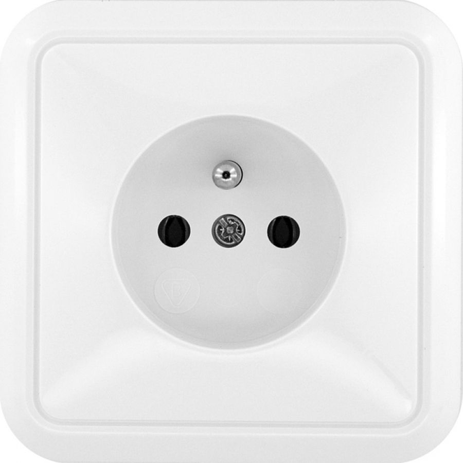 KOS Gniazdo pojedyncze Cosmo z/u 16A białe (300432)