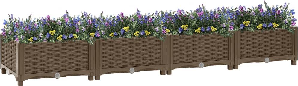 vidaXL Donica do podniesionej rabaty, 160x40x23 cm, polipropylen