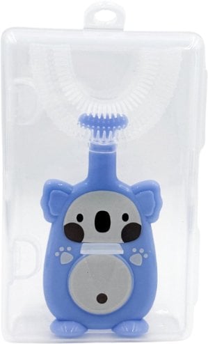 U-kształtna szczoteczka soniczna dla dzieci 2-6 lat w kształcie misia koali niebieska