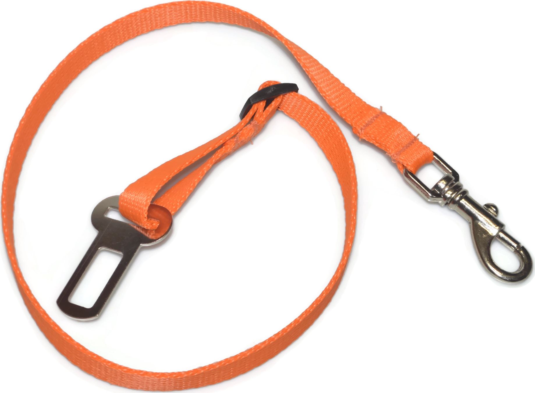 Alizoo Zapięcie samochodowe dla psa 16mm pomarańczowe