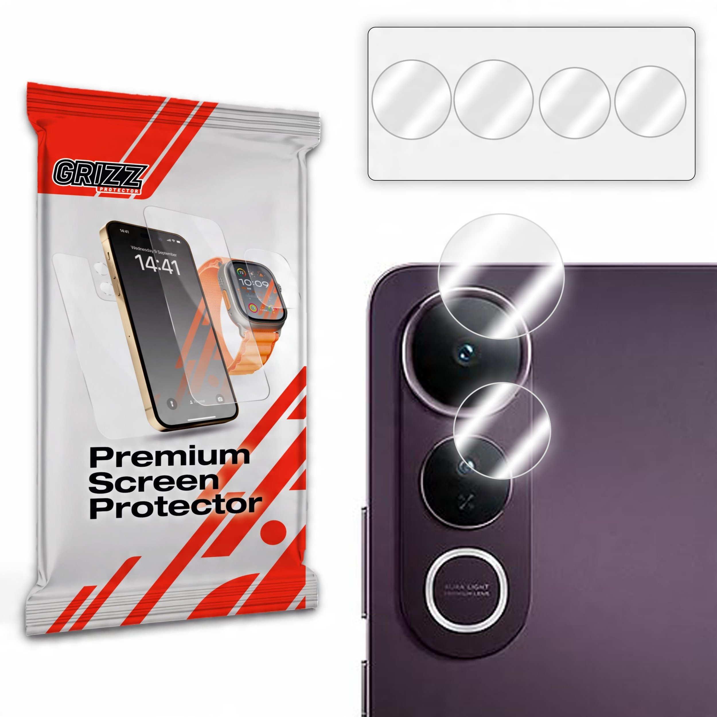 Szkło na aparat GrizzGlass HybridGlass Camera do Vivo V50 Lite 4G