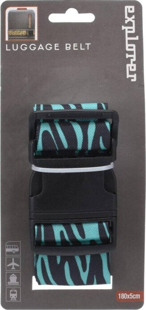 ProWorld UNIWERSALNY PAS ZABEZPIECZAJĄCY DO WALIZKI SPINAJĄCY 180x5CM PROWORLD PANTERA - NIEBIESKI