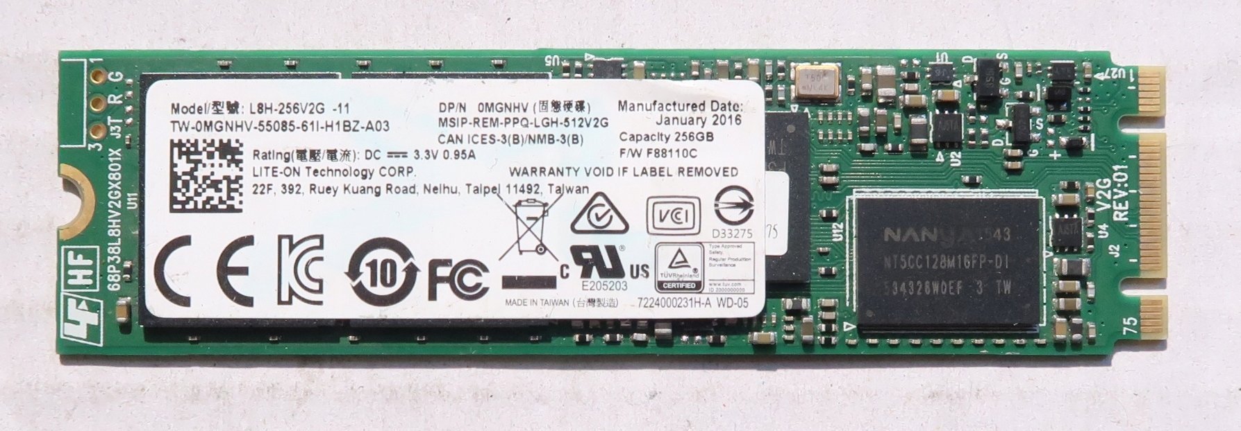 Dysk m.2 PCIe 2230 Toshiba/Kioxia 128GB BG3 (KBG30ZMS128G) 1300/600MB/s OEM