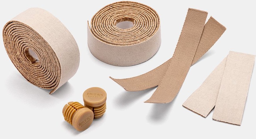 Owijka BROOKS COTTON CORK BAR TAPE, Natural, Grubość 1,5mm (NEW 2025)
