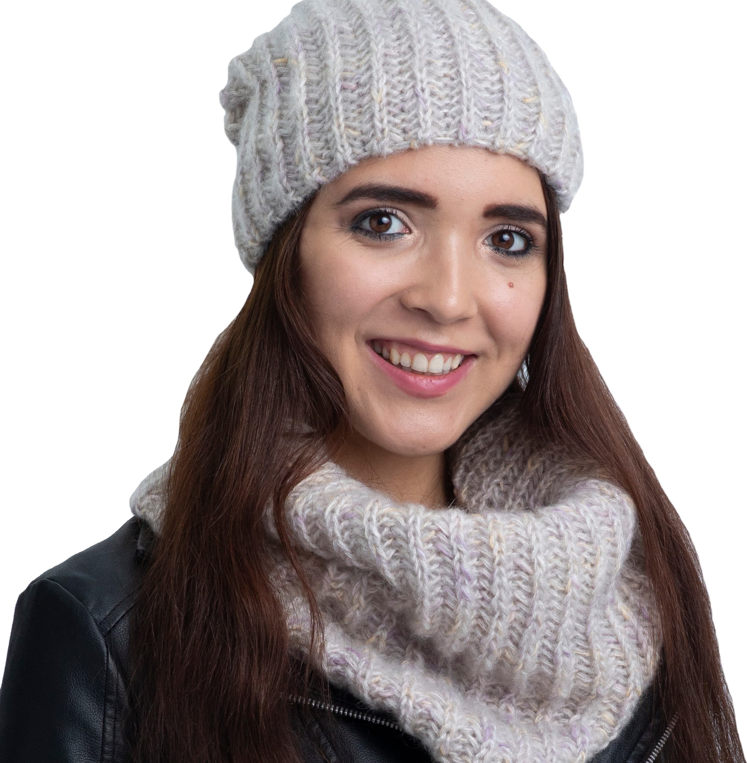 Nandy Nandy Komplet Czapka + Komin Beanie Tunel Polar Mulina