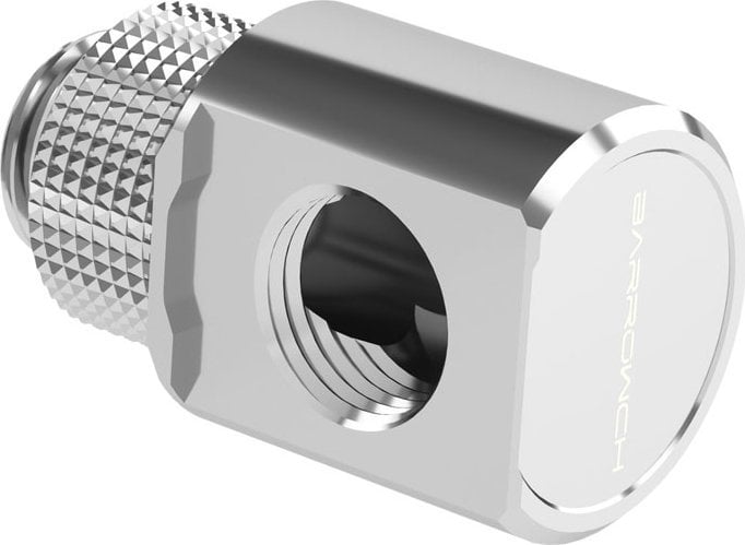 Barrow Barrow Adapter 90 Grad G1/4 Zoll AG auf G1/4 Zoll IG - drehbar, silber