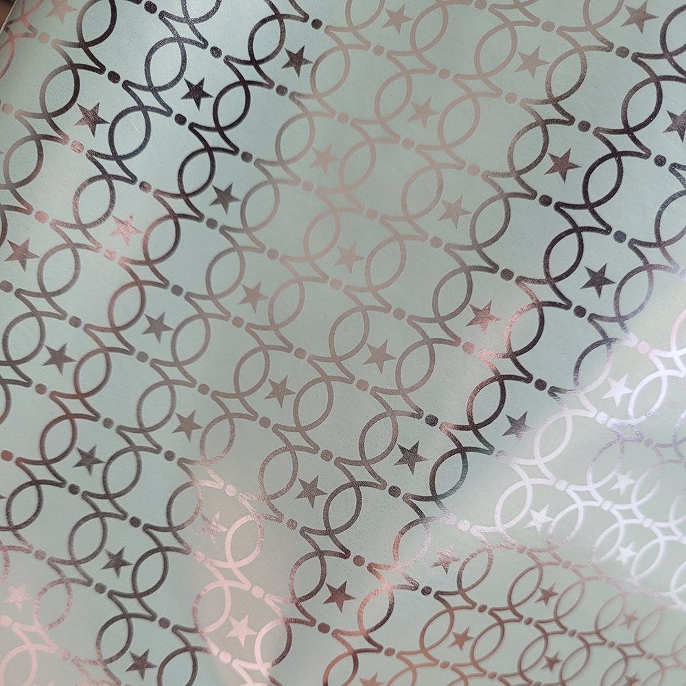 Fastima Papier świąteczny do pakowania kolorowy zielony 70cmx1,5m 15m57