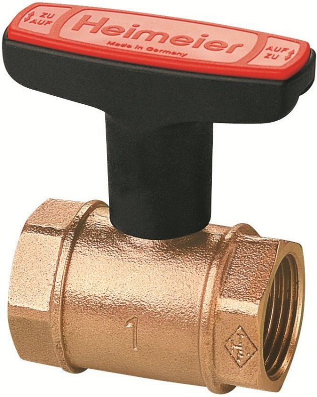 Heimeier Zawór kulowy GLOBO H DN15 gwint wewnętrzny brązowy (0600-02.000)