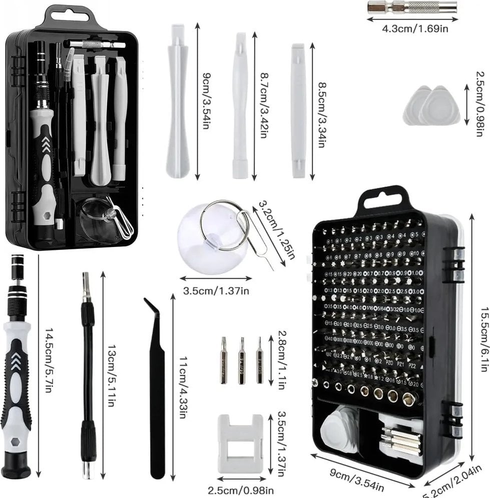 Extralink | Zestaw śrubokrętów precyzyjnych | wkrętaki torx śrubokręty precyzyjne 118 w 1