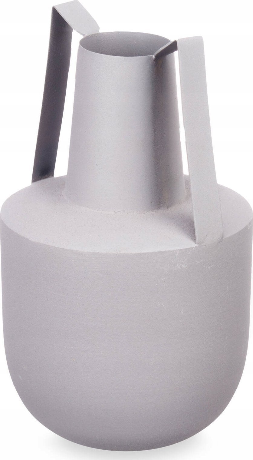 Gift Decor Wazon metalowy w pastelowym kolorze z uchwytami, 21 cm