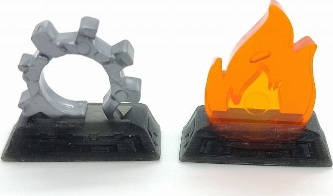 Games Unplugged NEMESIS - PODSTAWKI POD ŻETONY POŻARU / USZK. - GAMES UNPLUGGED