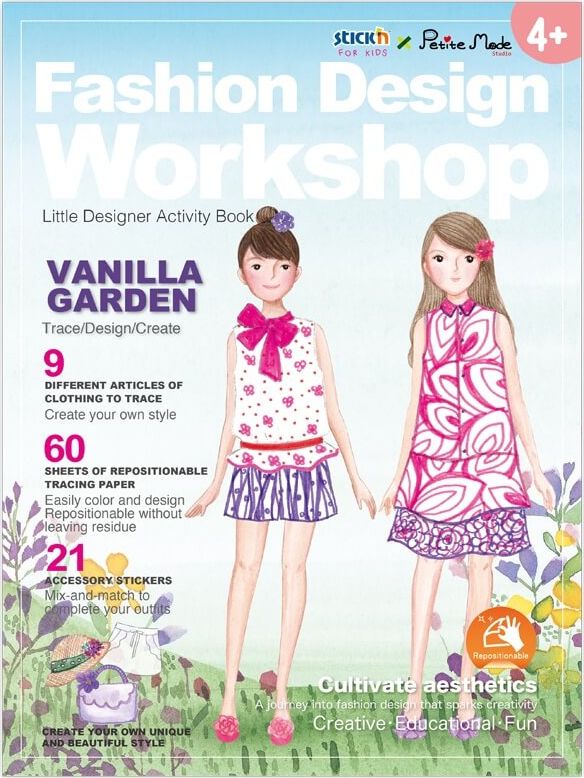 Stickn Mała Projektantka Mody Stroje Ogrodowe - zeszyt kreatywny