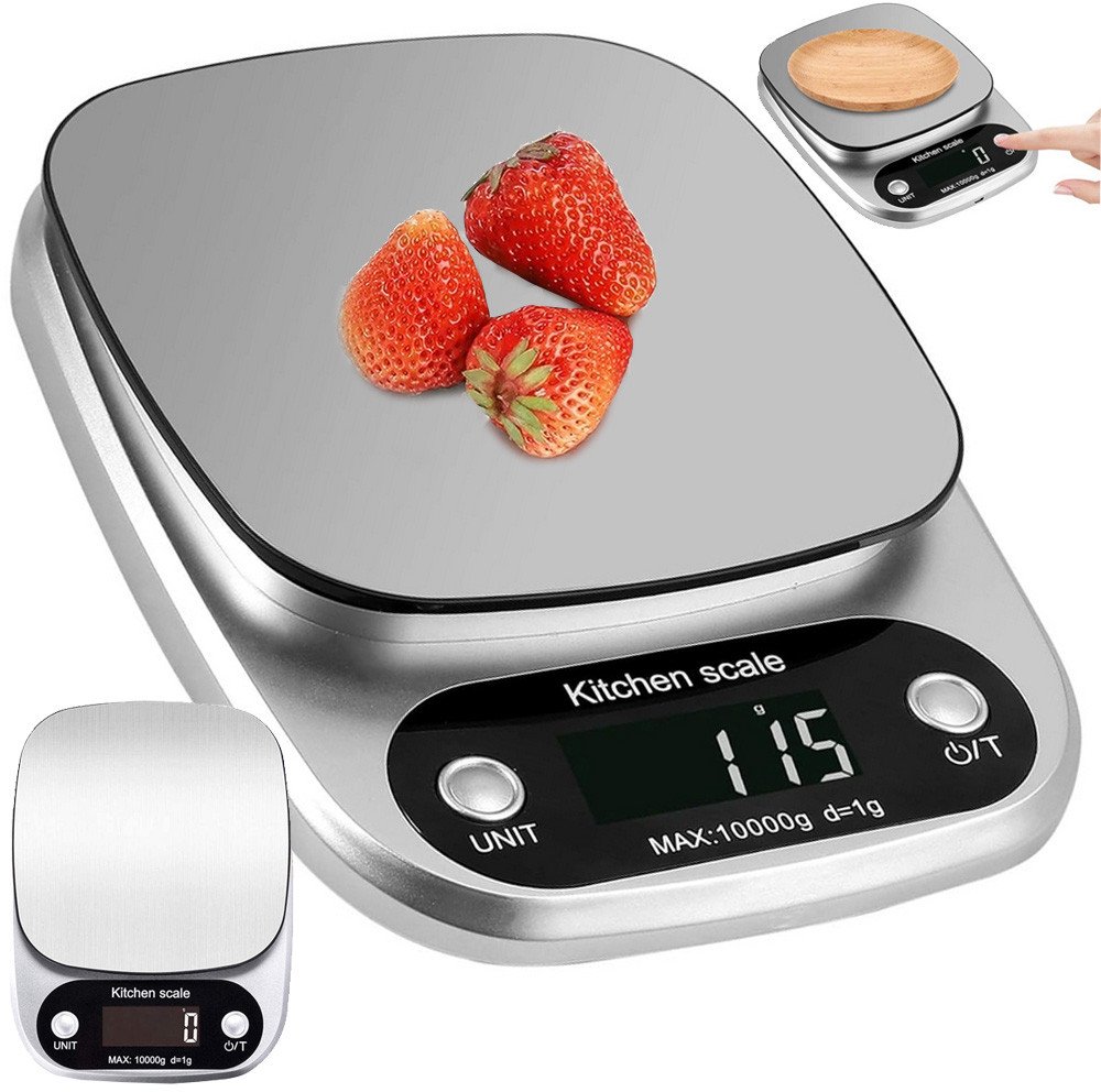 Waga kuchenna elektroniczna lcd domowa dokładna precyzyjna do 10kg 1g