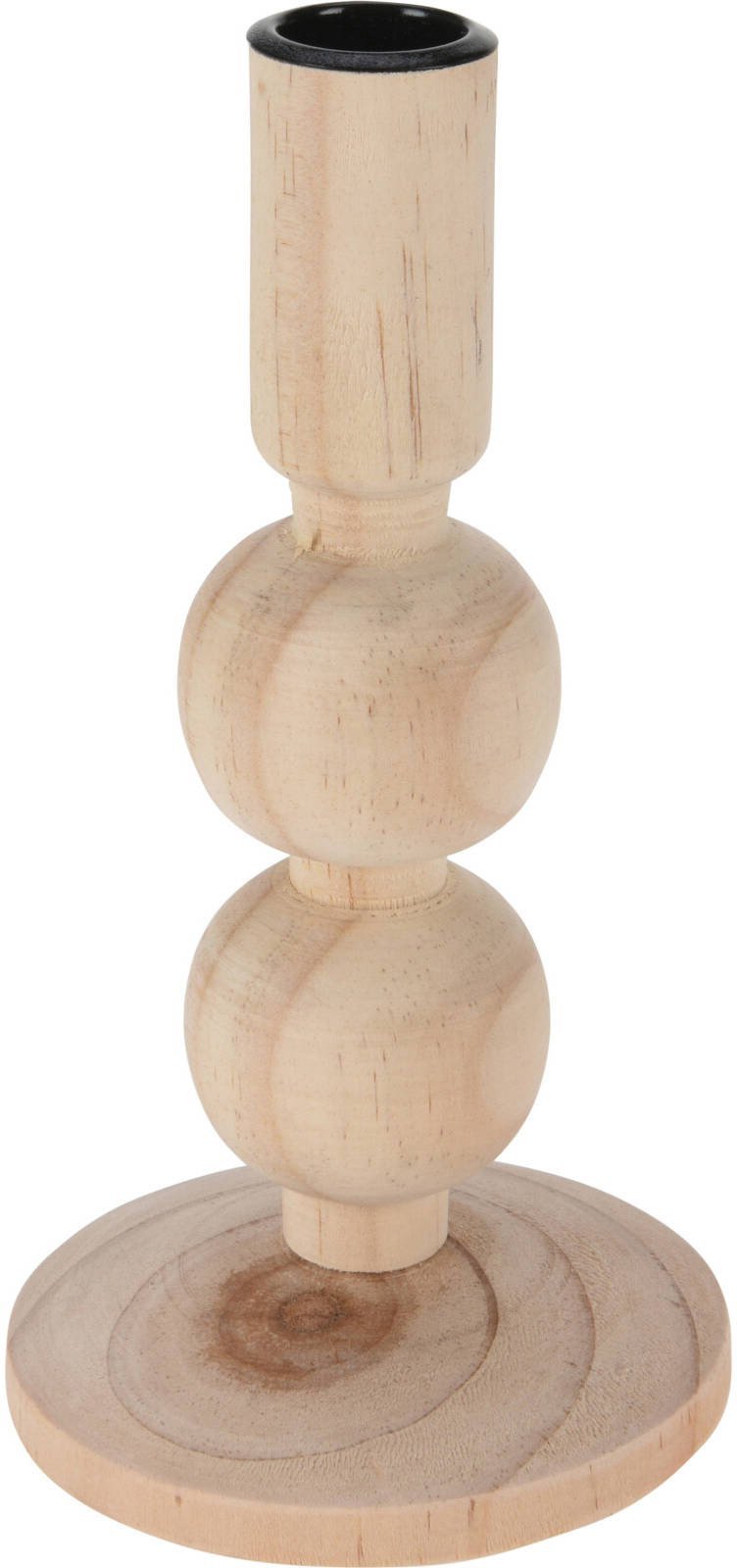 Drewniany świecznik, naturalny