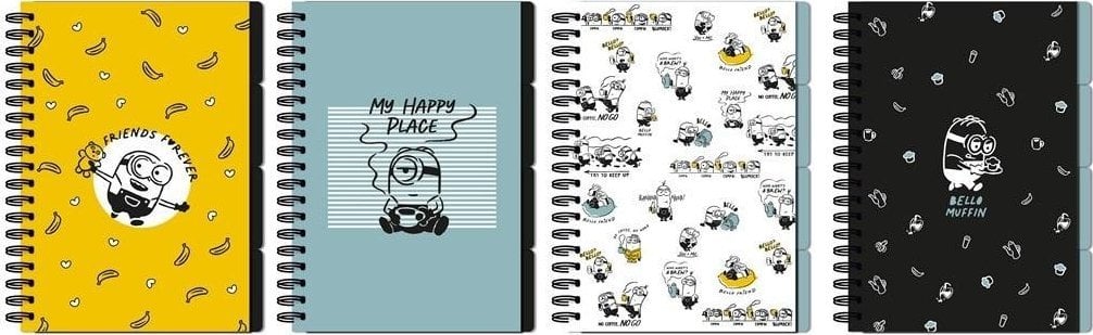 Kołozeszyt B5/96K kratka Minionki