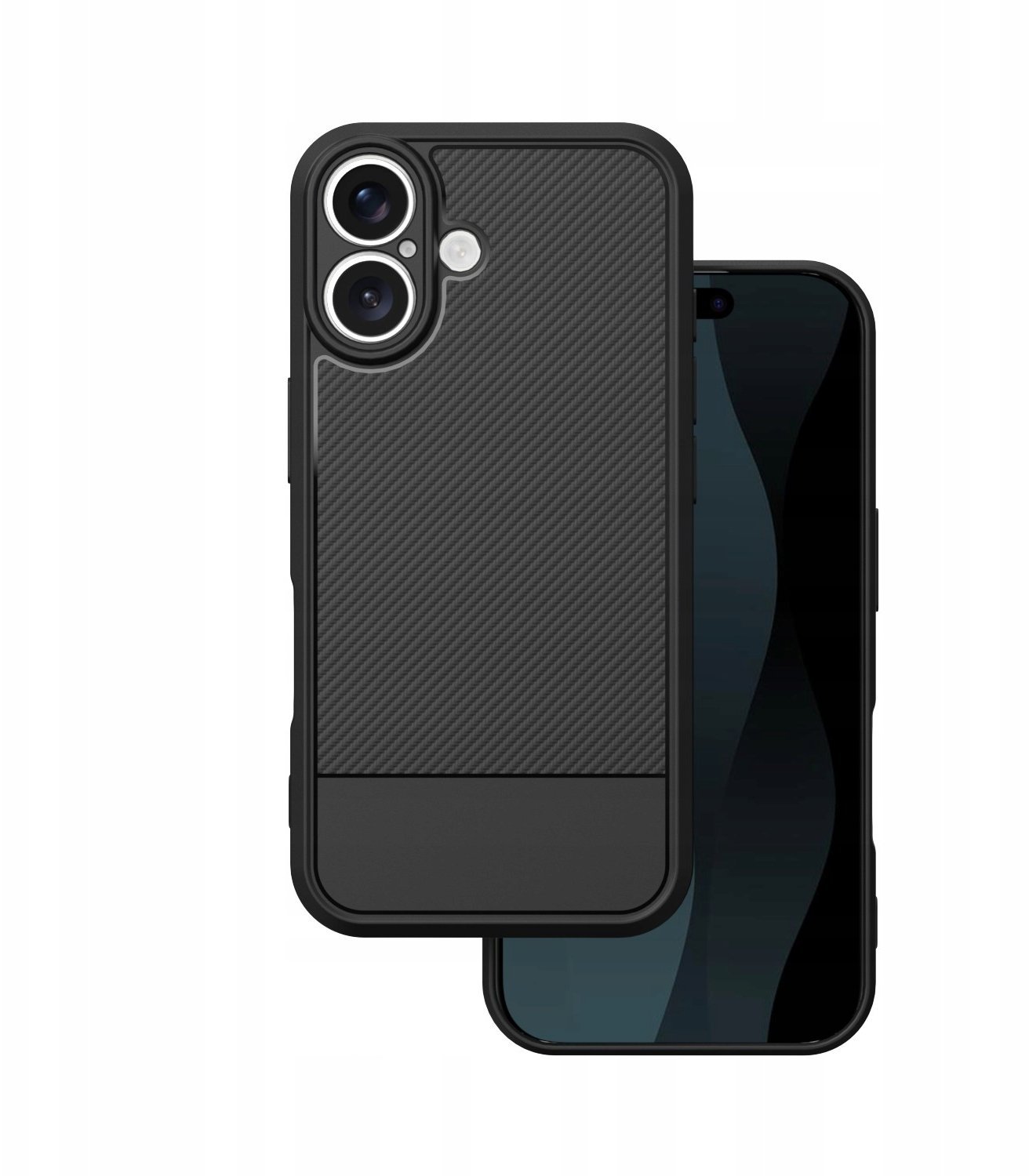 Nakładka Carbon Simple case do iPhone 16 czarny