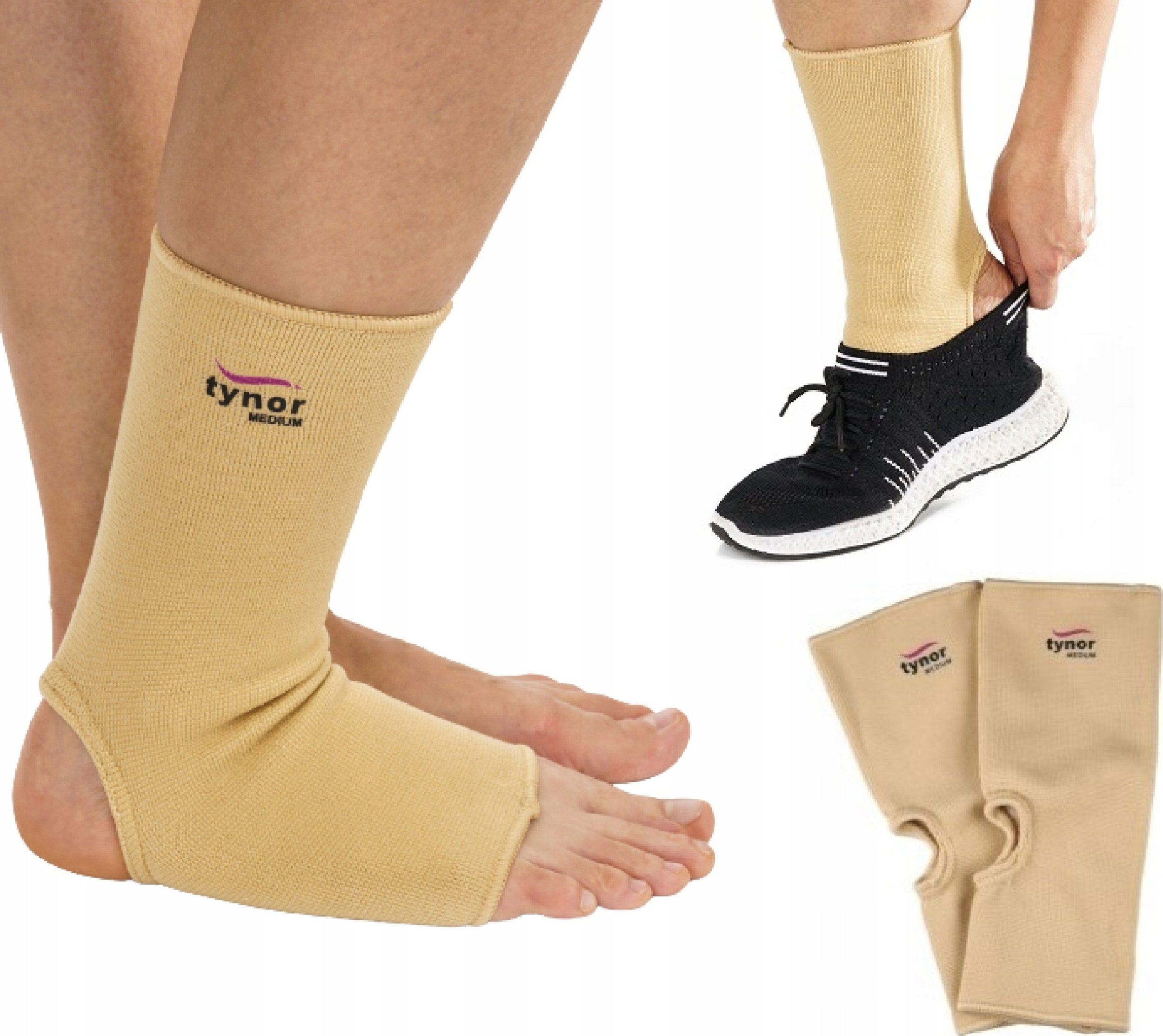 TYNOR ELASTYCZNY STABILIZATOR STAWU SKOKOWEGO OPASKA D03