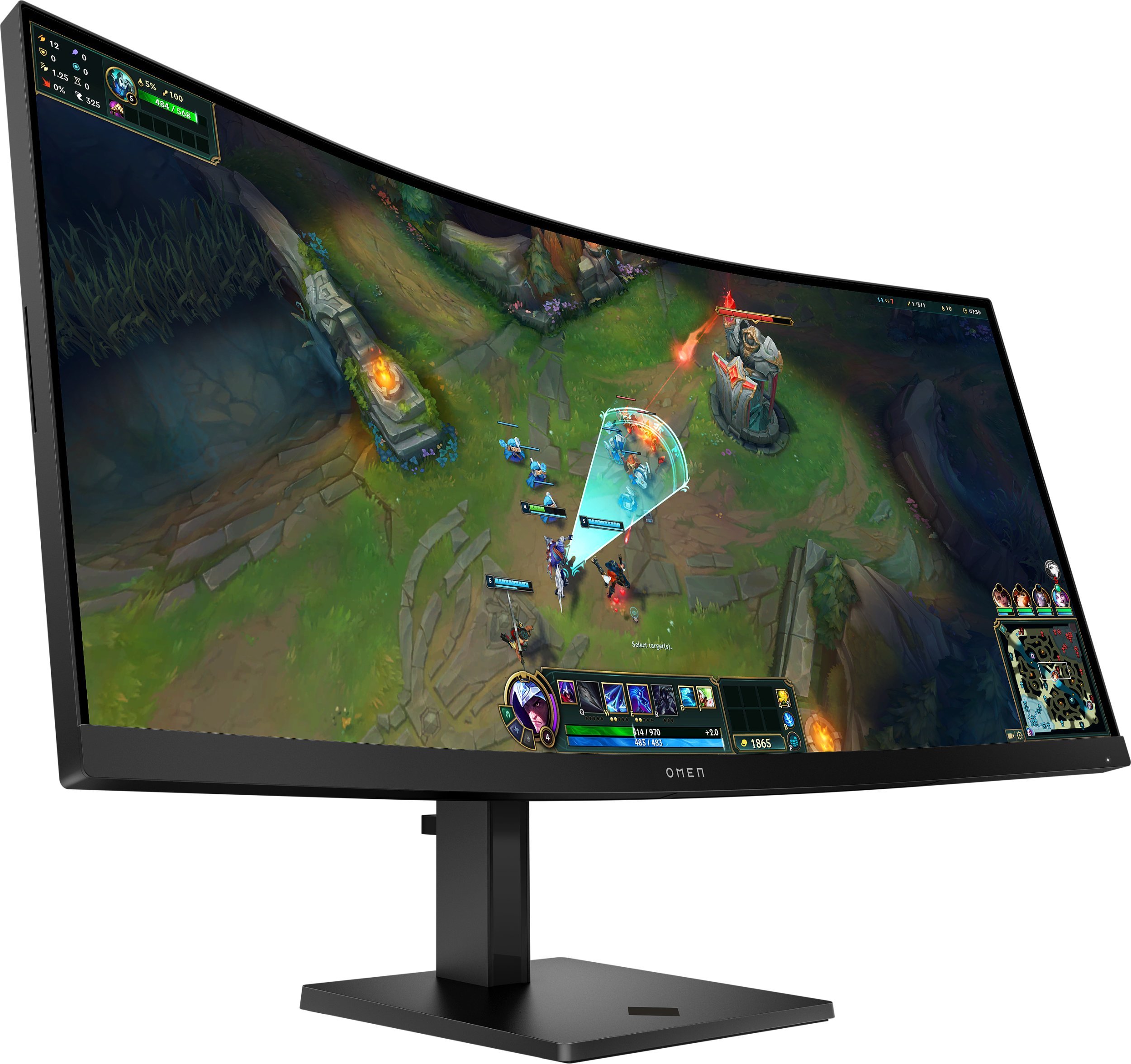 LCD HP OMEN 34c G2; curved VA 34" 86,4 cm; WQHD 3440x1440; 1ms; 185 Hz; 400 nits;2xHDMI;DP;VESA