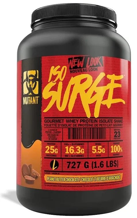 Mutant - Iso Surge, Izolat, Peanut Butter Chocolate, Proszek, 727g