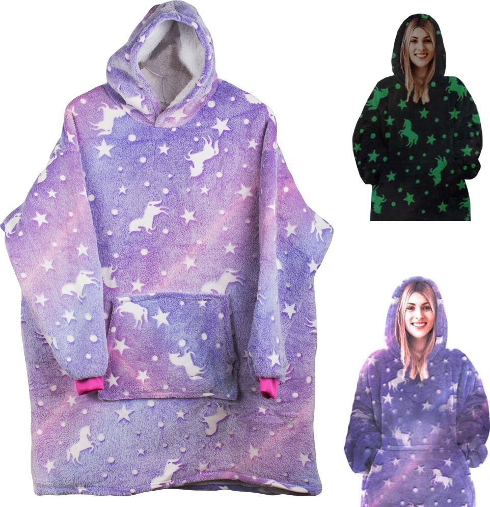 Verk Ciepła bluza koc oversize xxl 2w1 gruba futrzak Ciepła bluza koc oversize xxl 2w1 gruba futrzak