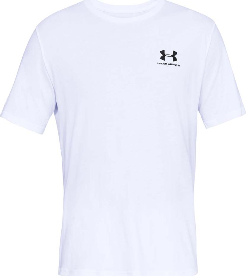 Under Armour Koszulka męska Sportstyle Left Chest Tee biała rozmiar M (1326799-100)
