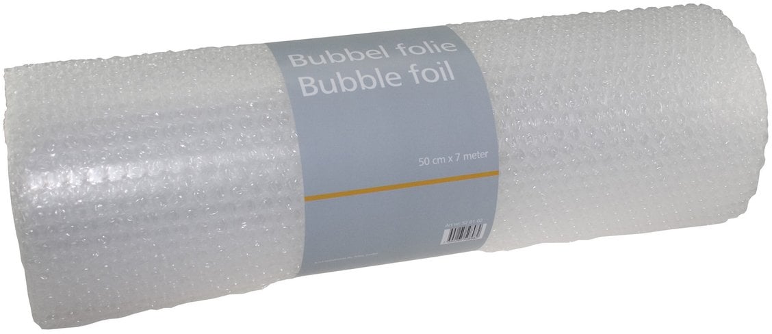 Stickn Boblefolie transparent 50 cm x 7m håndrulle